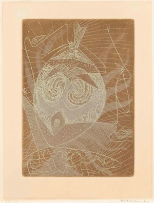 Max Ernst, Masque, Etching, 1950