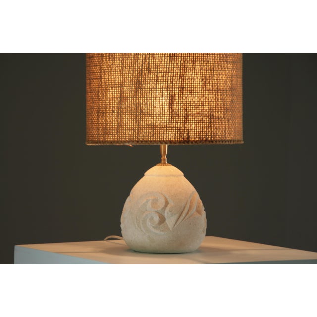 Table Lamp in Reconstituted Stone, 1960s For Sale - Image 6 of 11