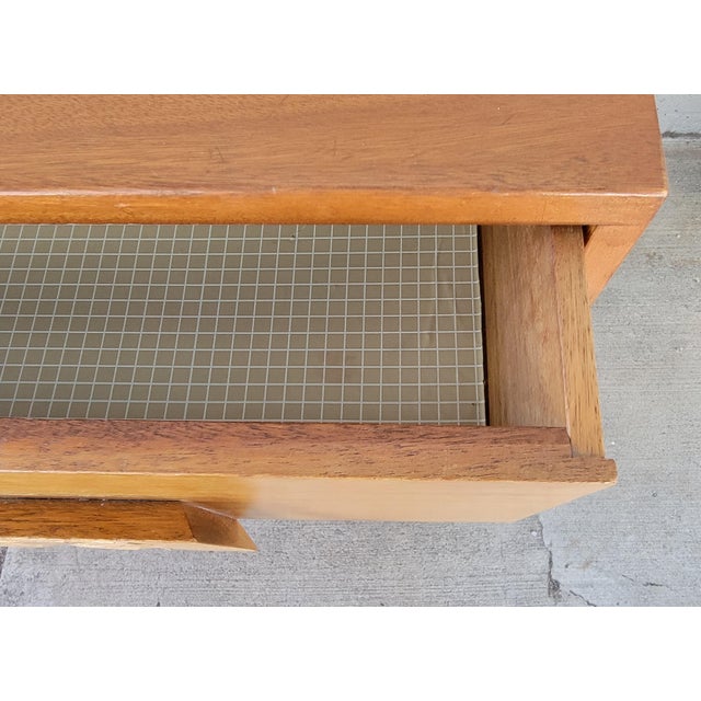Mid-Century Modern Hawaiian Style Dresser With Relief Carved Tropical Foliage 1950's For Sale - Image 17 of 18