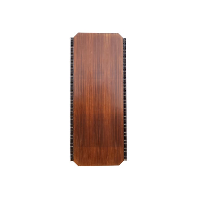Mid-Century Modern Italian Wall Unit in Wood Brass and Painted Metal, 1960s For Sale - Image 12 of 18