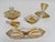 Art Deco Bohemian Bleikristall Crystal Vanity Set, Amber Cut Glass, Circa 1930s For Sale - Image 10 of 11