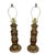 Mid-Century Modern Pair of Mid Century Wood and Brass Lamps For Sale - Image 3 of 5