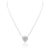 Not Yet Made - Made To Order 18k White Gold Heart Shape Diamond Modern Chain Necklace for Women For Sale - Image 5 of 13