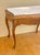 1940s Pair of French Louis XV Style Wood Side Tables With Marble Tops For Sale - Image 10 of 11