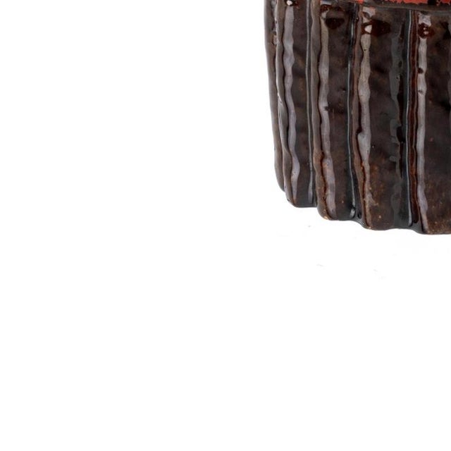 Earthenware Asparagus Box with Lid from Caldas For Sale - Image 3 of 6