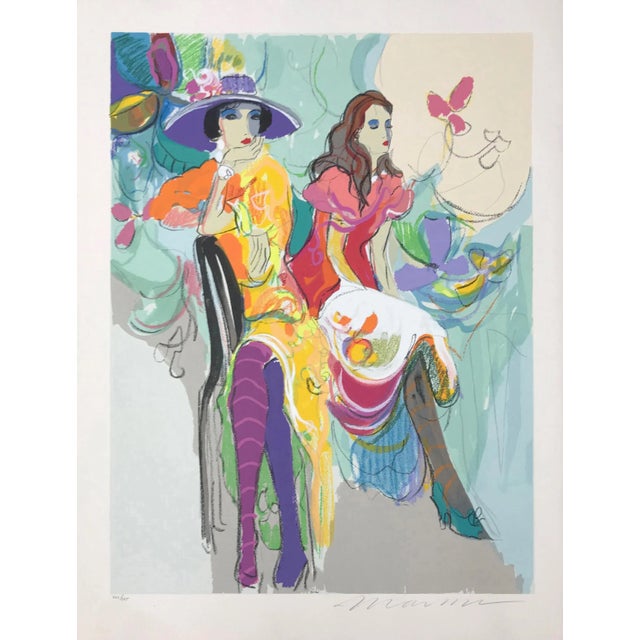 Late 20th Century "Les Coquettes I" Serigraph on Paper For Sale