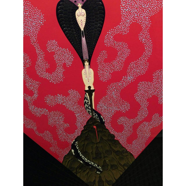 1980s Erte "Triumph of the Courtesan" Hand Signed & Numbered Serigraph Art, Framed For Sale In Denver - Image 6 of 7