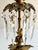 Metal Pair of Antique Brass Victorian Girandole Candlesticks With Marble Base & Prisms For Sale - Image 7 of 12