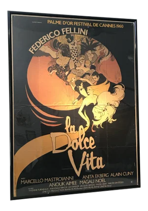 Original “La Dolce Vita” Film Poster, C.1972