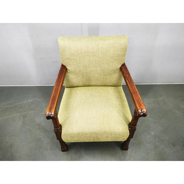 Art Deco Beech Wood Armchair, Czechoslovakia, 1930s For Sale - Image 6 of 15