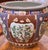Late 20th Century Vintage Painted & Glazed Large Scale Chinese Porcelain Fish Bowl W/ Peony Flowers & Butterflies For Sale - Image 5 of 11