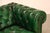 Chesterfield Style Green Leather Sofa For Sale - Image 4 of 16