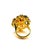 Bochic “Orient” Vintage Diamond, Citrine & Sapphire Ring Set In 18K Gold & Silve For Sale - Image 9 of 9