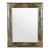 Traditional Embossed Metallic Painted Gold Finish Accent Mirror For Sale