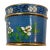 Chinese Brush Pen Holder Blue Color Cloisoné 20th Century For Sale - Image 10 of 10