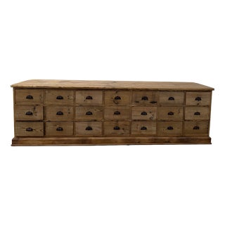 Antique Fir Workshop Cabinet, 1890s For Sale
