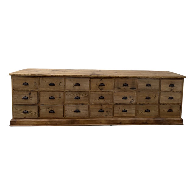 Antique Fir Workshop Cabinet, 1890s For Sale