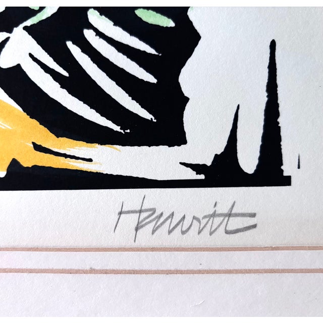 1980s Original Charlie Hewitt Woodblock Print - "Spirit Fish" For Sale In Boston - Image 6 of 6