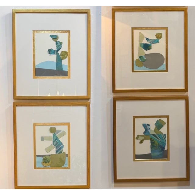 "Cut to the Feeling 2" Original Framed Collage on Paper by Zac Woodiel For Sale - Image 12 of 12