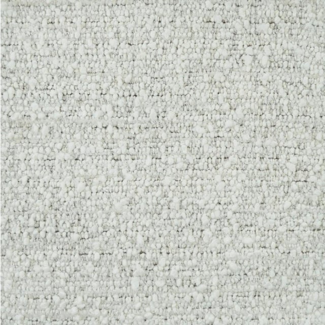 Boucle Textured Pouf Footstool For Sale - Image 4 of 5