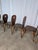 Brown Vintage Brutalist Wooden Dining Chairs, 1970s, Set of 6 For Sale - Image 8 of 18