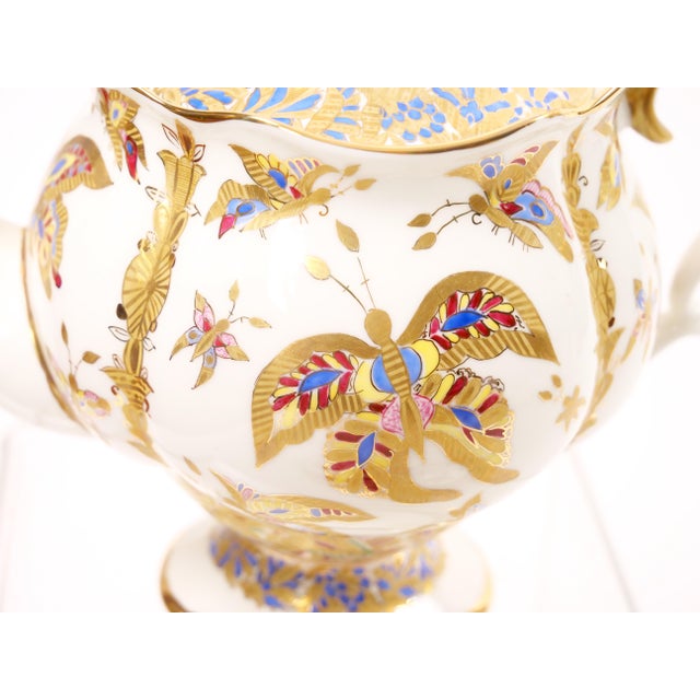Gilt Gold Russian Lomonosov Porcelain Coffee & Tea Service / by A. Vorobievsky For Sale - Image 9 of 12