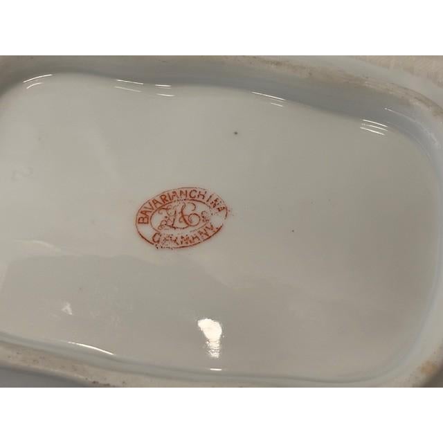 Vintage Traditional Floral Design Serving Dish For Sale - Image 4 of 4