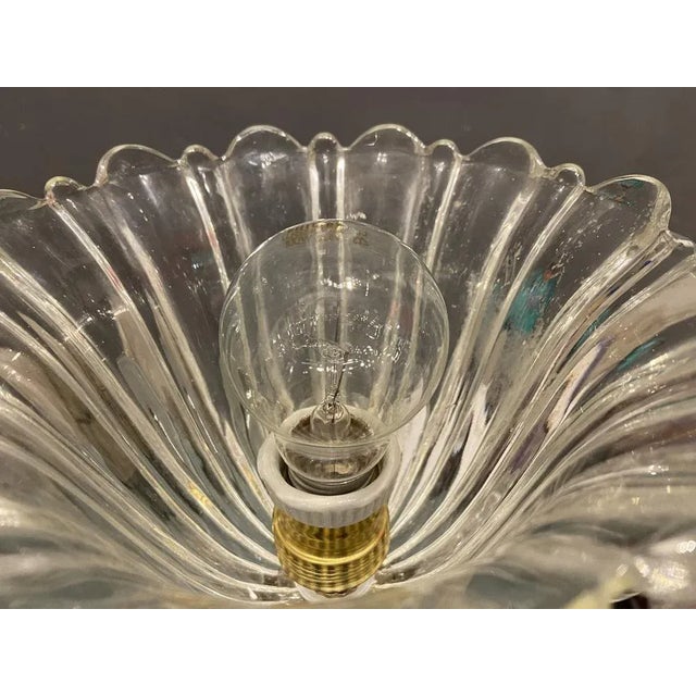 Gold Murano Glass Pendant Light by Ercole Barovier, 1940s For Sale - Image 8 of 11