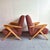 Mid-Century Modern French Compass Feet Chairs in Beech from Erton, 1950s, Set of 2, in Worn conditions. Designed 1950 to...