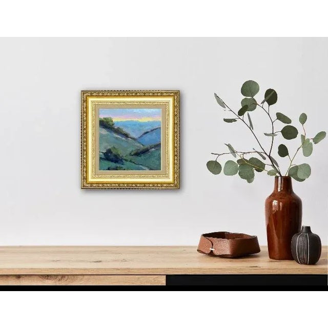 Contemporary Contemporary Oil Painting — Mt. Diablo Sunset For Sale - Image 3 of 9