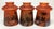 Art Nouveau Set of 3 Hand Blown Glass Hand Painted Czechoslovakia Art Nouveau Shades For Sale - Image 3 of 10