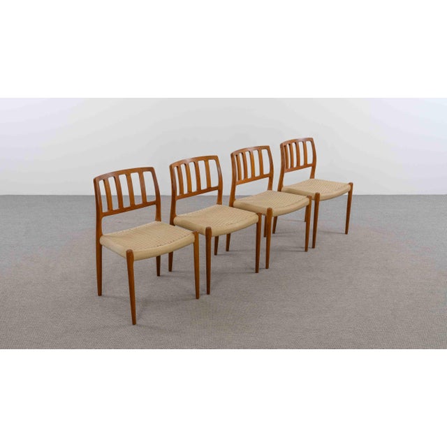 Vintage Danish Teak Chairs by Niels O. Möller, 1970s, Set of 4 For Sale - Image 6 of 18