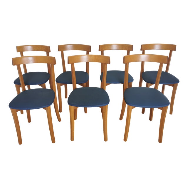 Vintage Dining Chairs from Calligaris, 1990s, Set of 7 For Sale