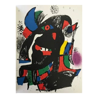 Joan Miro Original Lithograph V4-2 Mourlot 1981 For Sale