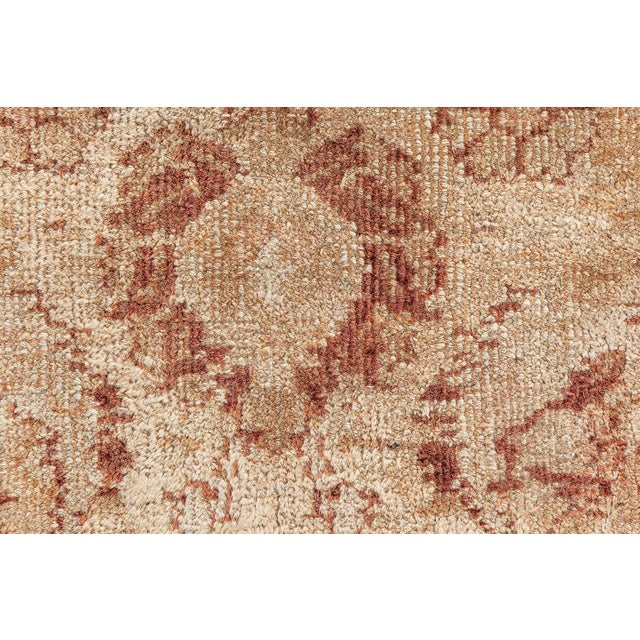 Textile Authentic Early 20th Century Indian Amritsar Brown Rug For Sale - Image 7 of 7
