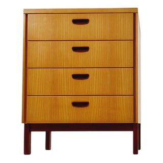 Mid-Century German Ash and Teak Nightstands by Wk Möbel, 1960s For Sale