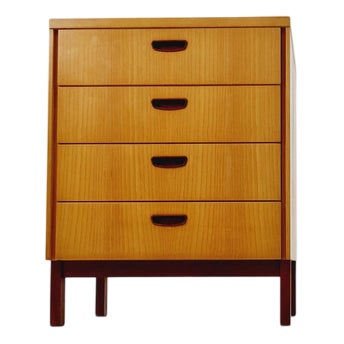 Mid-Century German Ash and Teak Nightstands by Wk Möbel, 1960s For Sale