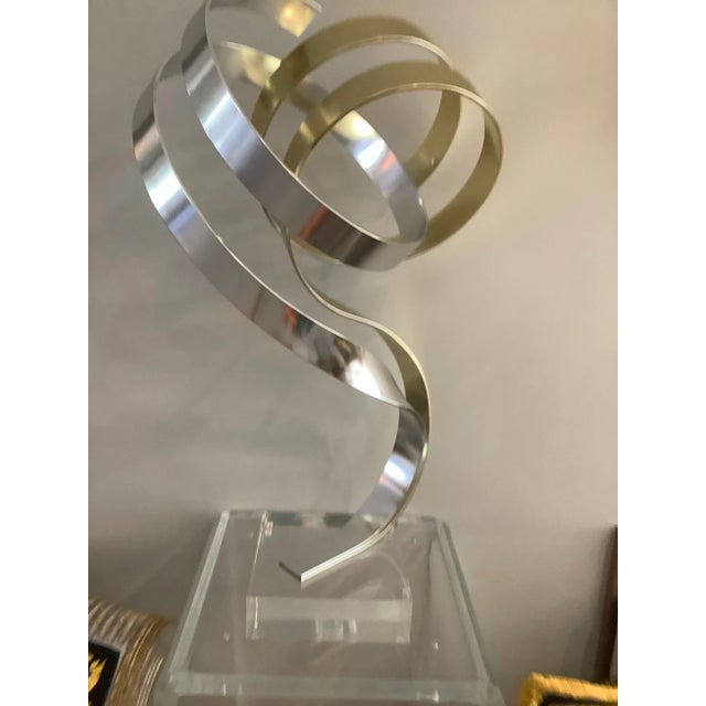 1986 Abstract Aluminum Ribbon Sculpture by Dan Murphy For Sale In New York - Image 6 of 12