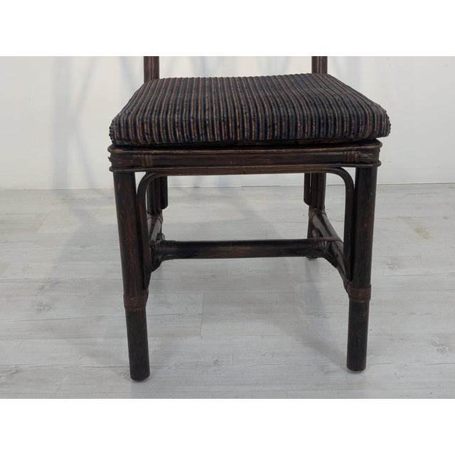 Vintage Chippendale Style Rattan Chair, 1950s For Sale - Image 15 of 16