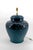 Vintage French Blue Ceramic Lamp, 1950s For Sale - Image 4 of 12