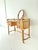 Mid-Century Modern Vintage Glass Top Wicker Bamboo Dressing Table with Mirror by Angraves of Leicester, 1970s For Sale - Image 3 of 14