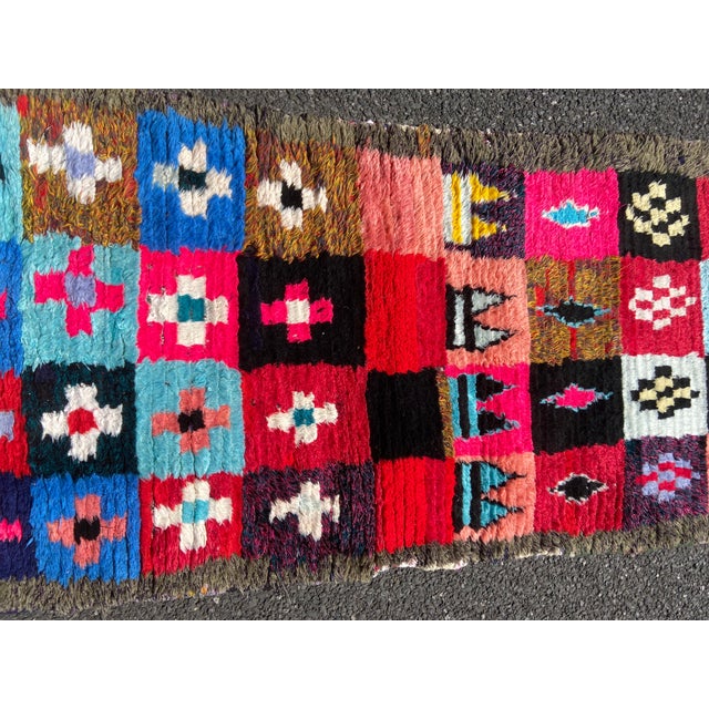 1980s 1980s Vintage Moroccan Boucherouite Rug For Sale - Image 5 of 6