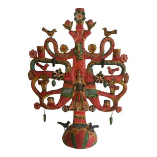 1950s Vintage Aurelio Flores Tree of Life Sculpture For Sale