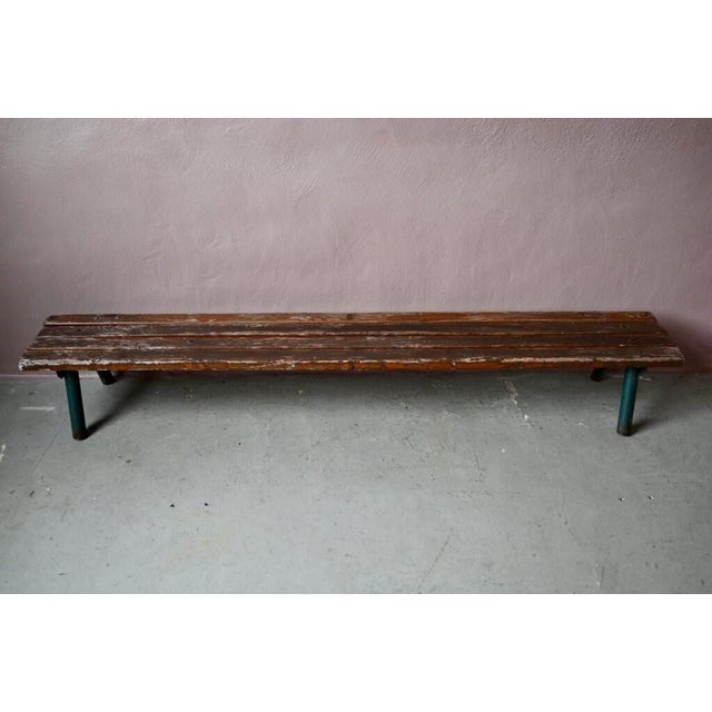 Vintage School Bench, 1960s For Sale - Image 10 of 13
