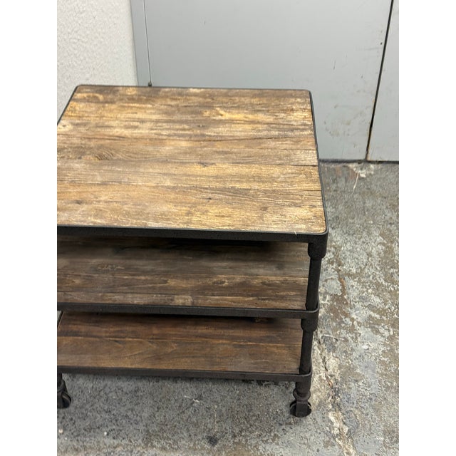 Luay Al-Rawi for Restoration Hardware Dutch Industrial Side Table For Sale - Image 4 of 12