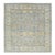 Apadana's Modern Sultanabad Square Wool Rug in Blue With Allover Pattern For Sale