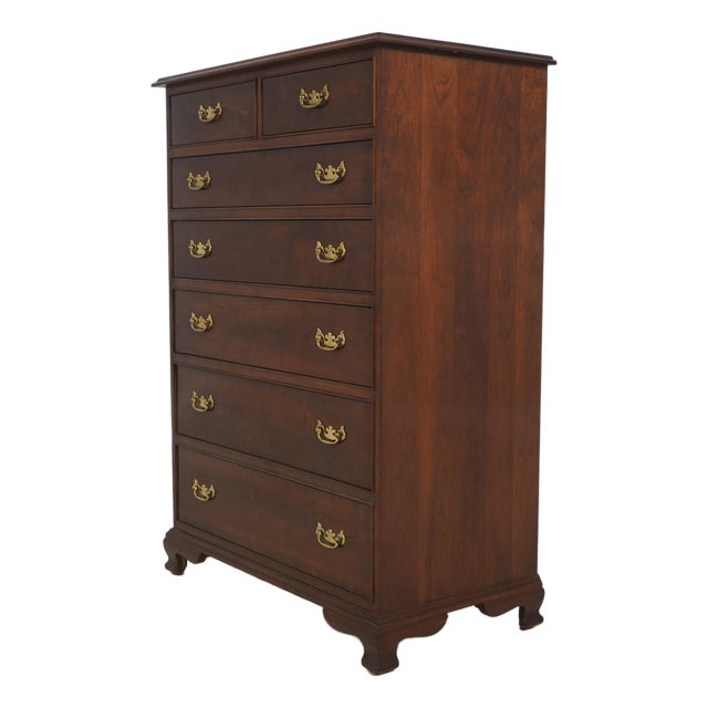 Stickley Cherry 2 Over 5 Drawer High Chest For Sale
