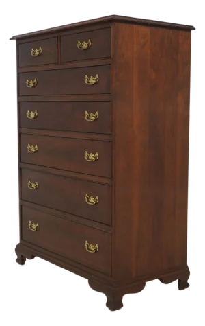 Stickley Cherry 2 Over 5 Drawer High Chest
