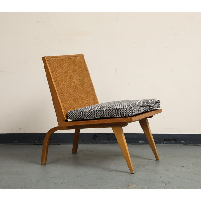 Midcentury Oak Lounge Chair by Edward Durell Stone for Fulbright For Sale In New York - Image 6 of 16