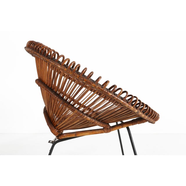 Wood Rattan Lounge Armchairs by Janine Abraham & Dirk Jan Rol, 1960s, Set of 2 For Sale - Image 7 of 14